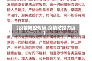 【疫情防控规模,疫情防控力度】