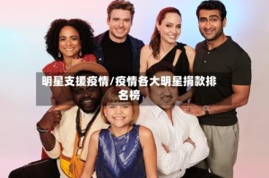 明星支援疫情/疫情各大明星捐款排名榜