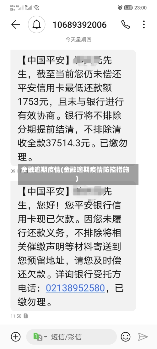 金融逾期疫情(金融逾期疫情防控措施)-第1张图片
