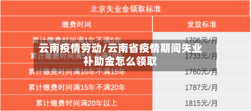 云南疫情劳动/云南省疫情期间失业补助金怎么领取-第1张图片