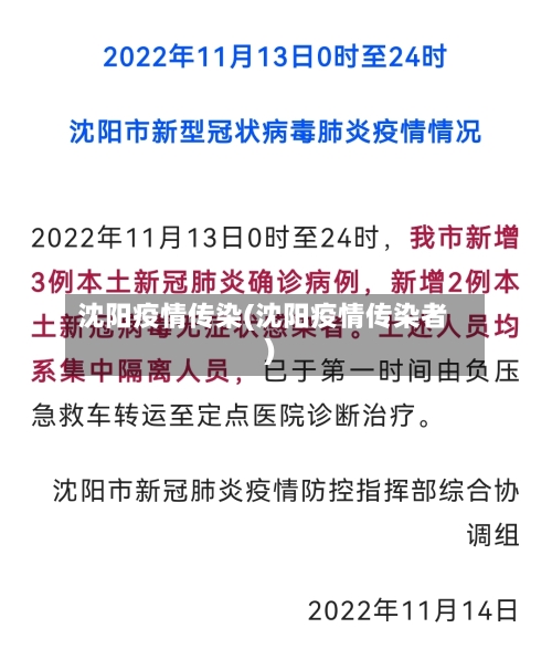 沈阳疫情传染(沈阳疫情传染者)-第1张图片