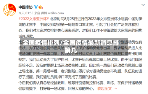 全国疫情排列/全国疫情最新消息排第几-第2张图片