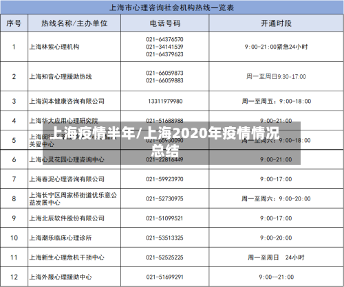 上海疫情半年/上海2020年疫情情况总结-第1张图片