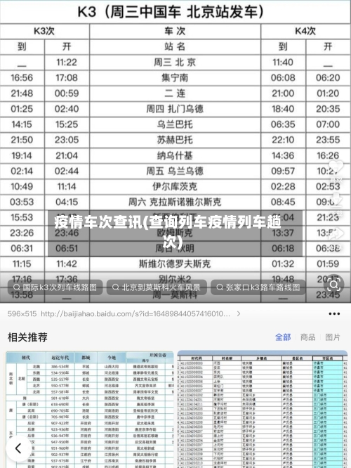 疫情车次查讯(查询列车疫情列车趟次)-第1张图片